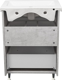 Stella Polare Тумба под раковину Браво 60 слэйт / лакобель белое – фотография-6